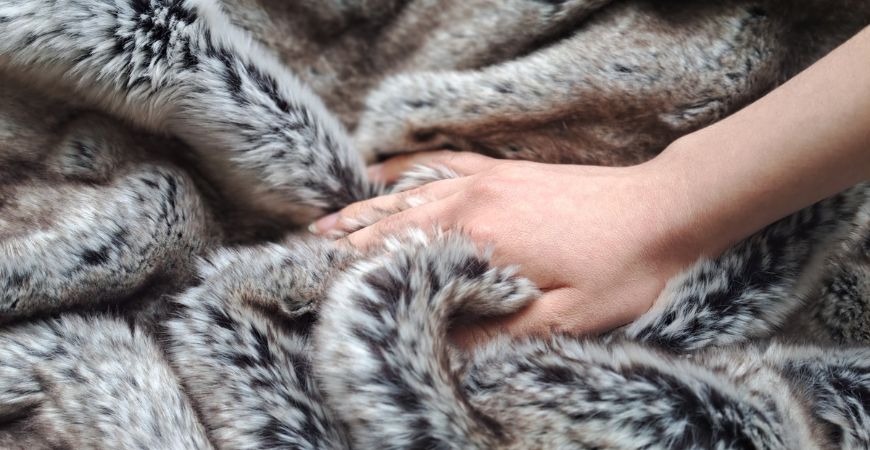 Déco Automne : Plaid Fausse Fourrure